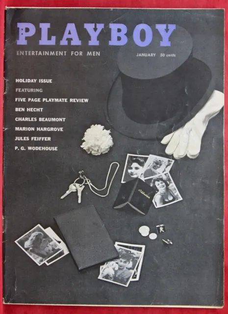 Playboy Magazine January 1959 Playmate Virginia Gordon Very Good Condition