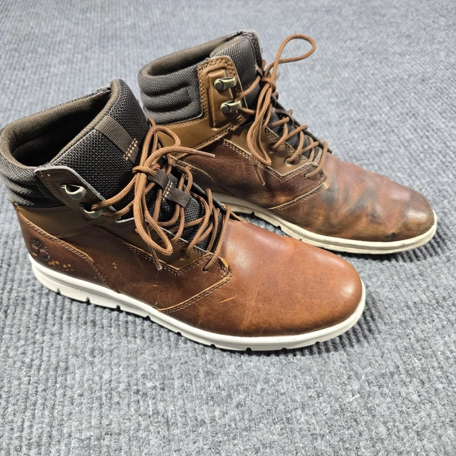TIMBERLAND BOOTS MENS Size 9 Hoverlite Defender Hiker Leather Lace Up ...