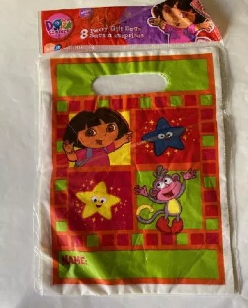 Dora the Explorer 8 pc Party Treat Bags Goodie Bag (9 1/4x 6 1/2")