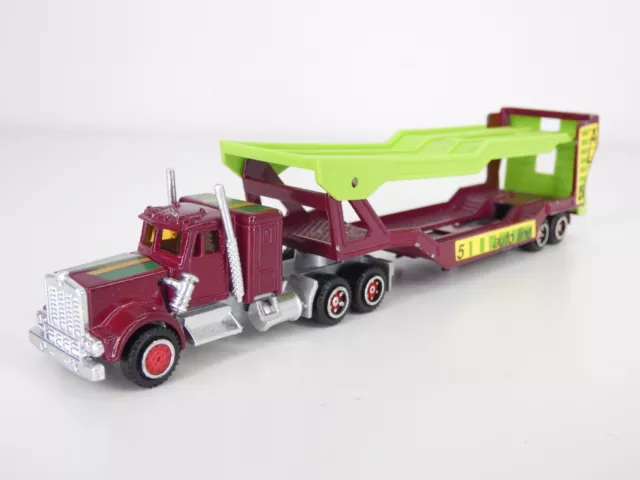 MAJORETTE KENWORTH CAR TRANSPORTER LORRY Vintage 1:87 Toy Collectable ...