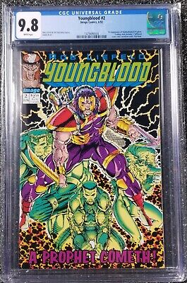 Youngblood #2 Green Logo - 1st Appearance Shadowhawk and Prophet CGC graded 9.8