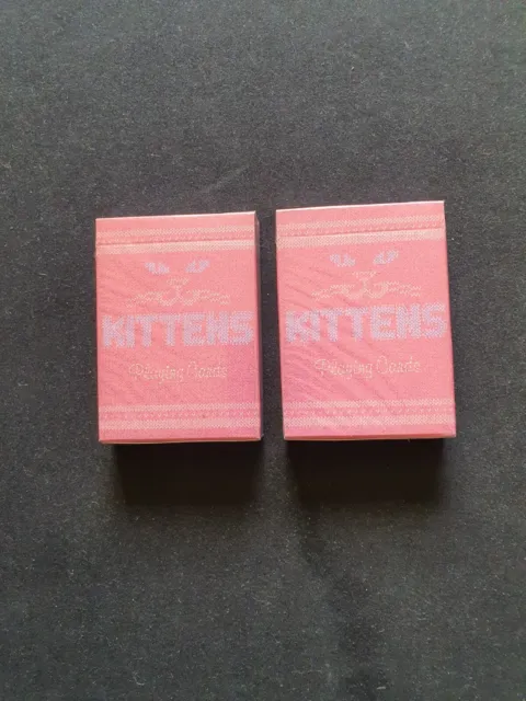 Daniel madison 2 decks of pink kittens new and sealed by ellusionist