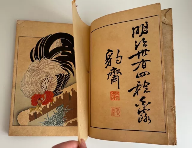 Antique Meiji 1901 Japanese Woodblock Print Book" YAMATO NISHIKI " Kimono Design