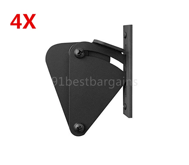 4X Black Lock for Sliding Wood Door Barn Door Latch Gate EASY DIY Hardware Kit