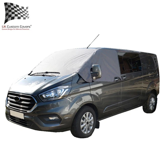 Tenda Termica Marvix Per Cabina Ford Transit 2015-2024, Kit 3 Pezzi (parabrezza + 2 Laterali), Isolante 9 Strati, Con Custodia E Ventose - Argento - 5