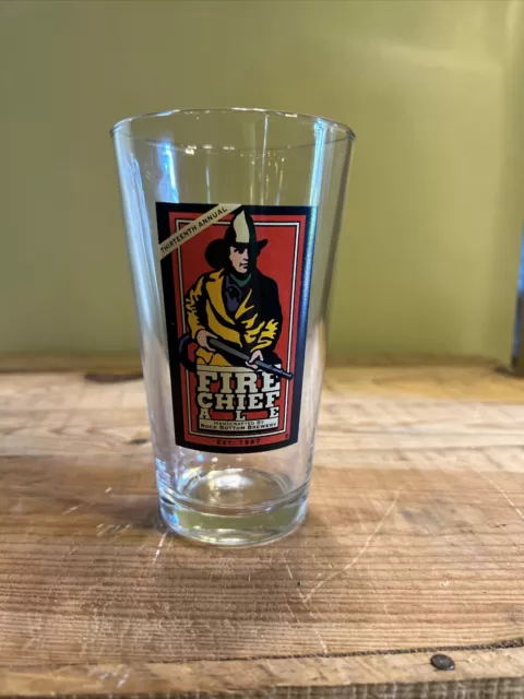 Rock Bottom Brewery & Restaurant Fire Chief Ale ~ THIRTEENTH ANNUAL Pint Glass -