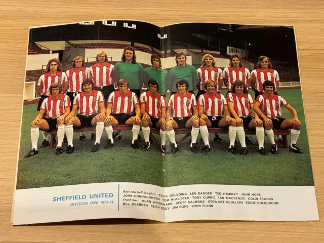 Football League Review - 1973/74 - Sheffield United team photo
