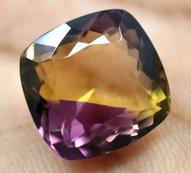 Ametrine Gemstone 12.7 x 12.4mm Natural Earth Mined Untreated 9.6ct Best Quality