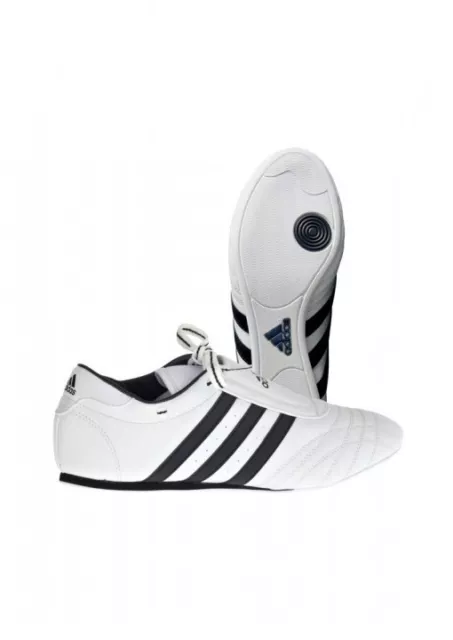 Adidas TAEKWONDO SCHUHE, ADIDAS CHAMPION SM II, WEIß.dünn und rutschfest. Budo