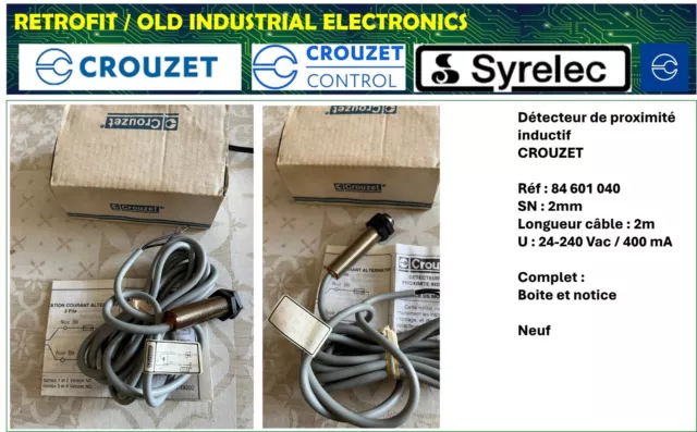 Crouzet 84601040- Détecteur de proximité inductif