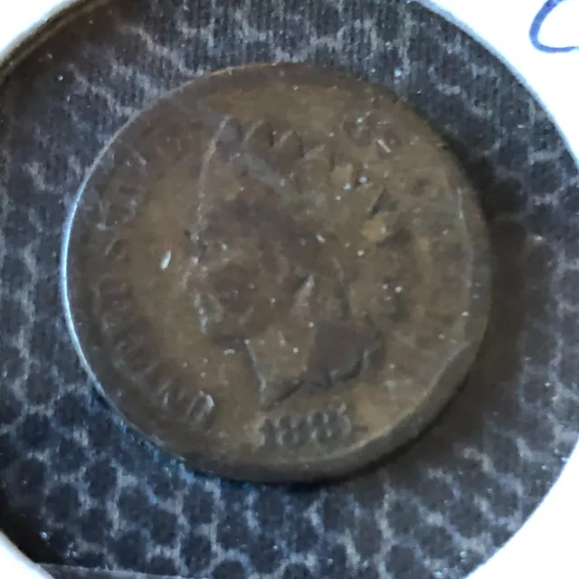 1881 USA one cent indian head coin penny