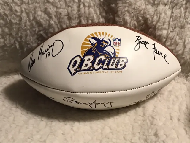 Q.B. Club - The Biggest Names in the Game - Autograph Reprinted Football