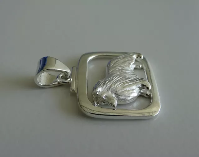 Sterling Silver Sheltie/Sheepdog Standing Study Pendant 3