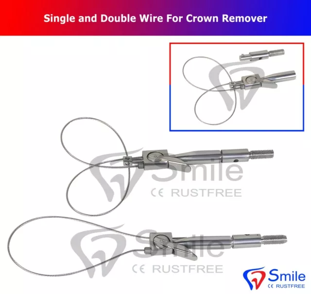 Dentaire Set 2 Simple & Double Boucle Pour Couronne Décapants Baïonnette