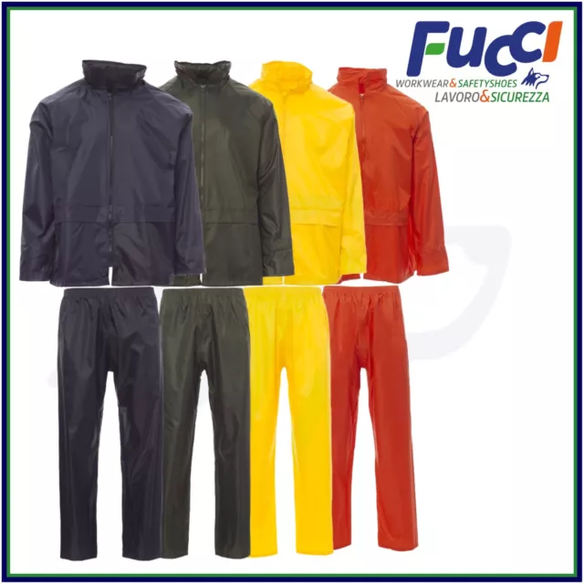 Completo Anti Pioggia Nylon Tuta Impermeabile Moto Scooter Giacca E Pantalone