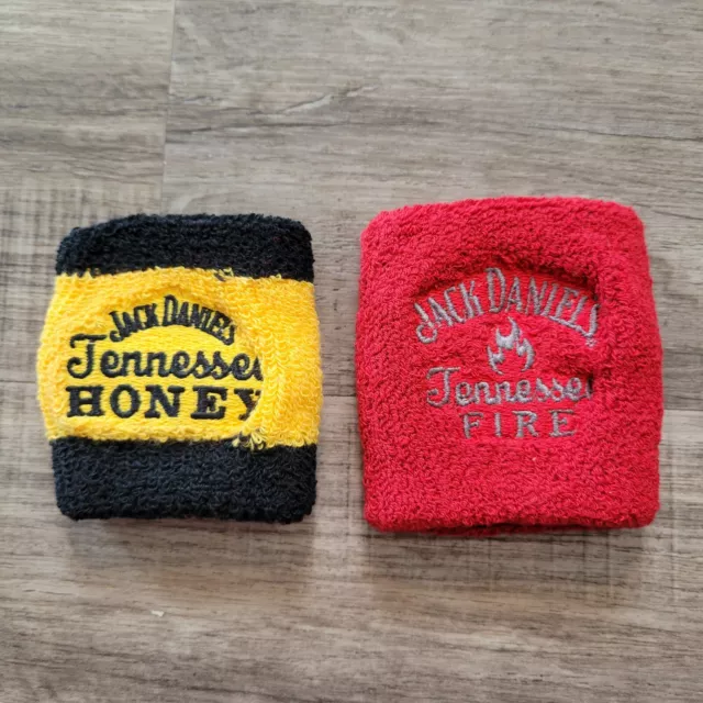 Jack Daniel's Tennessee Honey and Fire Wrist/Sweat Band Set