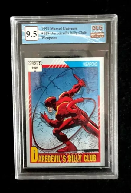 1991 Impel Marvel Universe #129 "Daredevil's Billy Club" GCG 9.5 *Not PSA*