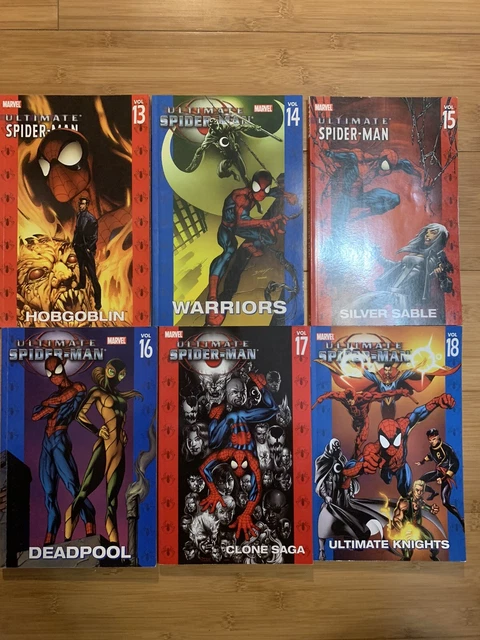 Ultimate Spider-Man Vol 13-18  TPB Book Lot (Brian Michael Bendis) 6 books