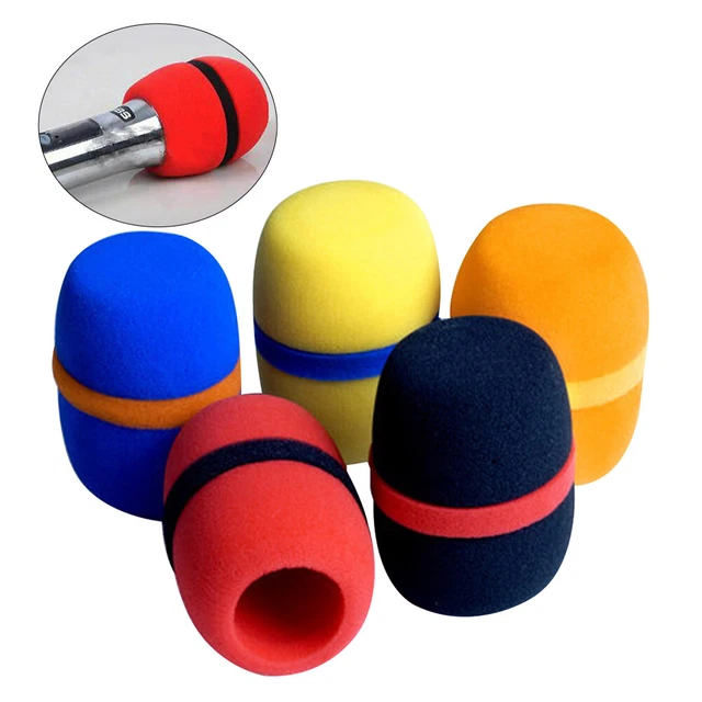 10pcs Soft Sponge Headset Microphone Cover Windscreen Handheld Foam Dust Proof