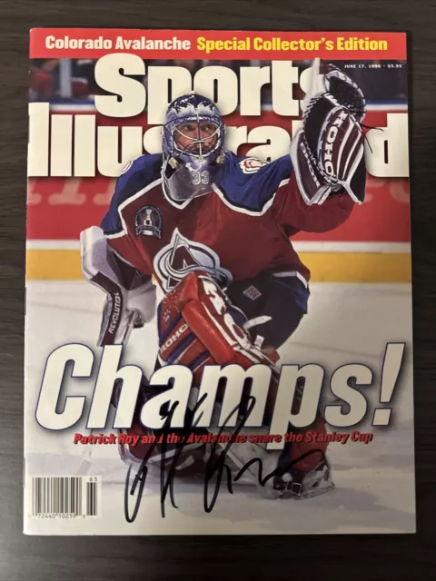 Patrick Roy Signed 1996 Colorado Avalanche Stanley Cup Champs Sports Illustrated