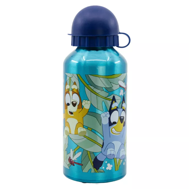 Bluey Borraccia In Alluminio Per Bambini, Bottiglia Da 400 Ml