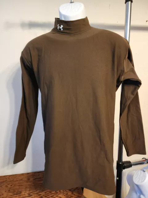MEN'S UNDER ARMOUR Compression Fit Coldgear Long Sleeve Shirt Size 2XL ...