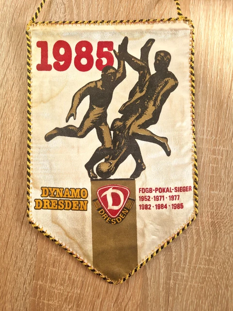 Wimpel Dynamo Dresden - BFC Dynamo 34. FDGB Pokalfinale 1985 - DE