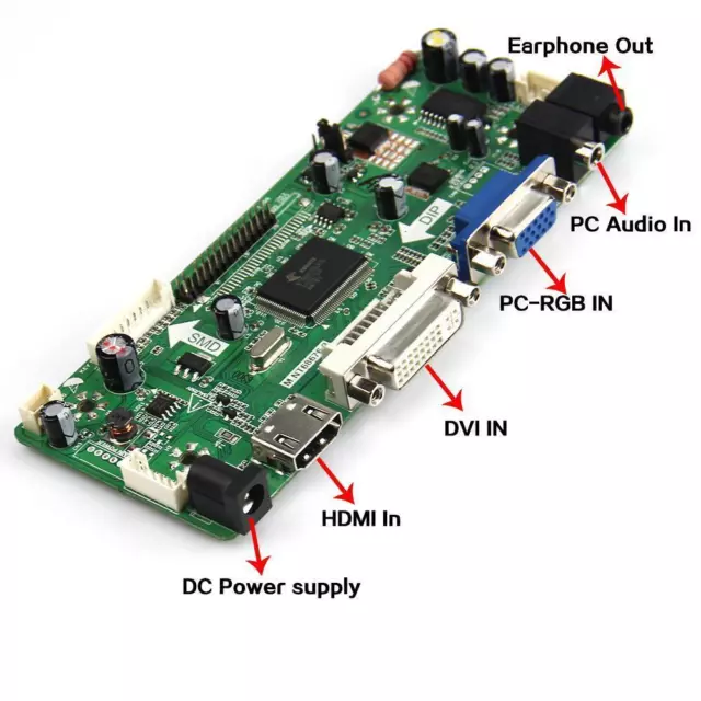 HDMI VGA LCD Controller Board Kit for LTN121W4-L01 LED Panel 1280X800 display 2