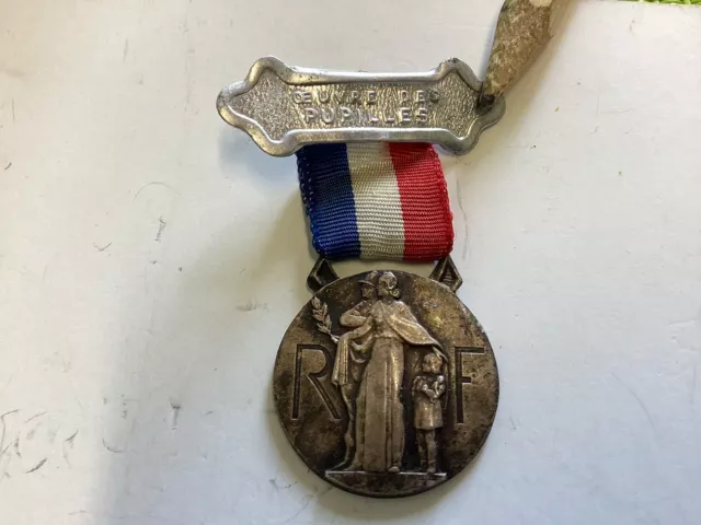 médaille  des œuvres des Pupilles des Sapeurs Pompiers Français 1938