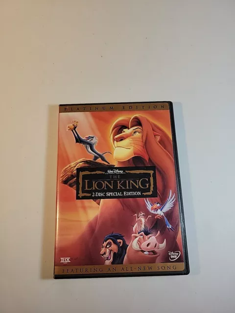The Lion King (DVD, 2003, 2-Disc Set, Platinum Edition)