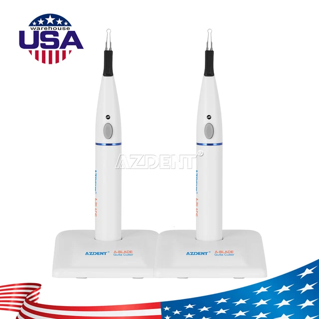 2X Dental Gutta Percha Gum Cutter Tooth Endo Cordless Gutta Cutter& 4Tips 220V