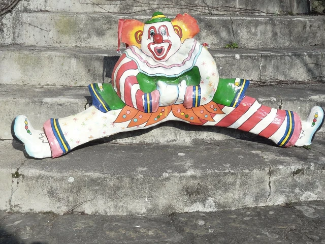 Cheval à Roulettes Vintage Années 70 - Papier Mâché Et Feutrine - Jouet Tracteur Enfant - France