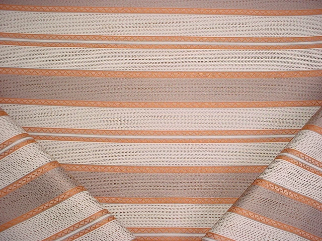 6-7/8Y Robert Allen 226712 Dotted Stitch Sunrise Stripe Upholstery Fabric