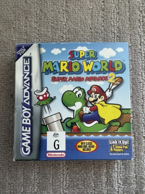 Mario World Super Mario Advance 2 for Nintendo Game Boy Advance GBA Complete VGc