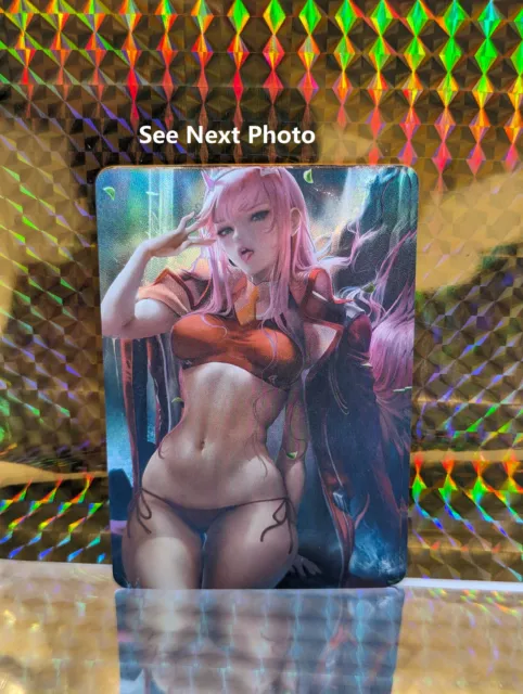 Holofoil Sexy Anime Card ACG  -  Sexy Reveal Limited release -  Zero Two - 1