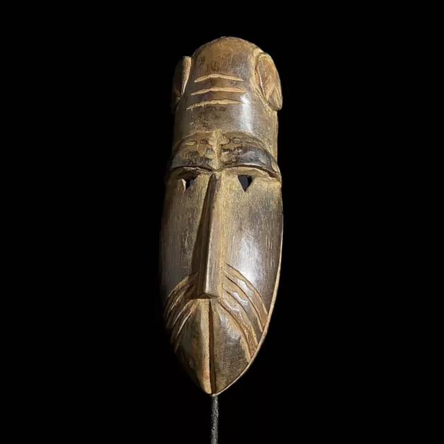 African Yoruba Monkey Mask Wood Hand Carved Mask Wall Hanging Monkey GURO-7582