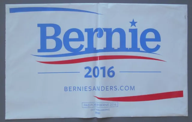 2016 Bernie Sanders for President 2 sided Plastic Lawn Official sign