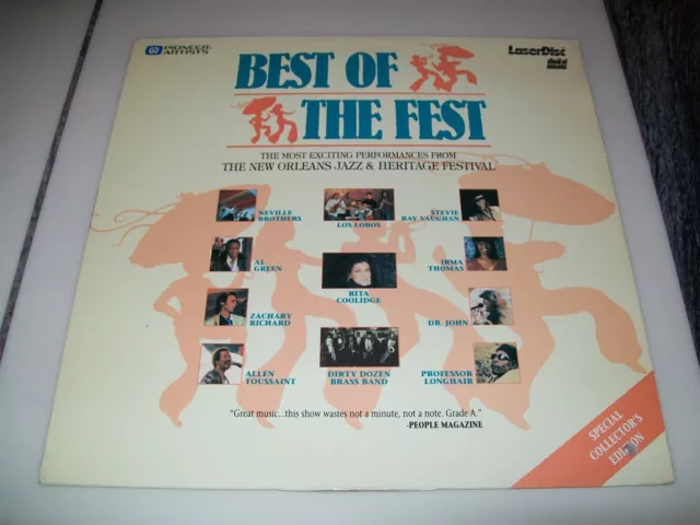 BEST OF THE FEST Laserdisc LD VERY GOOD CONDITION VERY RARE GREAT MUSIC JAZZ