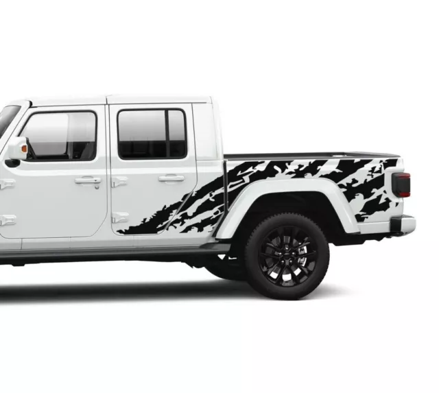 Shreds decal for Jeep Gladiator JT Rubicon Sport Overland Graphics Sticker 2023