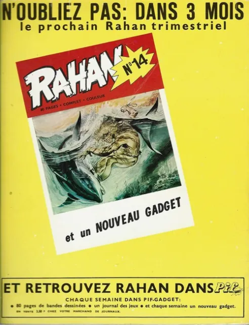Rare Eo 1975 Rahan N° 13 + André Chéret + Roger Lecureux : L' Île Du Clan Perdu 2