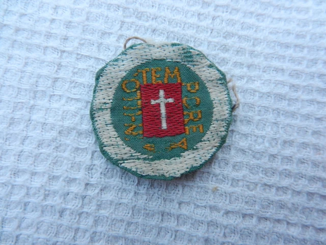 Insigne tissu ancien PROMESSE 1945 SCOUT FRANCE écusson