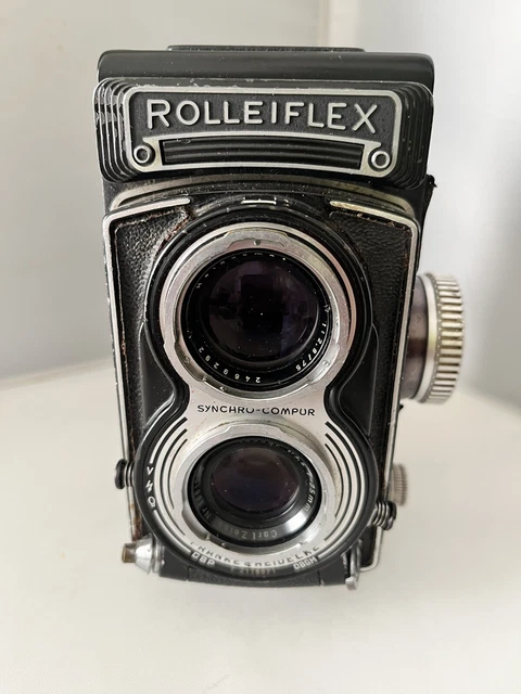 Vintage Rollei F&H Rolleiflex Twin Lens camera Carl Zeiss 1:3.5 Lens