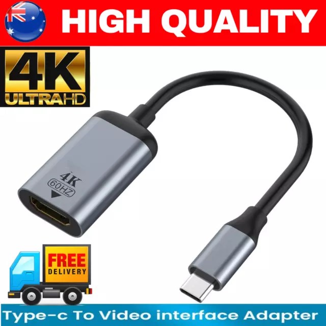 4K Type C to HDMI Adapter 30Hz USB C 3.1 Male to HDMI Female Cable FOR ipad