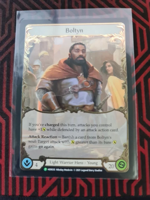 BOLTYN, YOUNG HERO, COLD FOIL, promo HER035, FAB Flesh and Blood