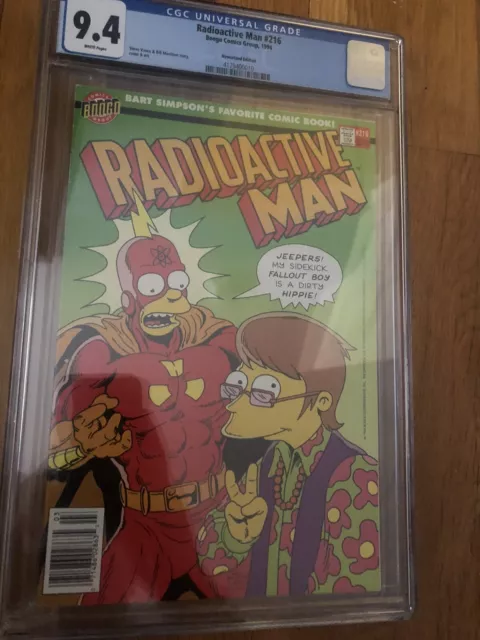 CGC 9.4 Radioactive Man # 216  Newsstand CGC 9.4 1994 Bongo Comics