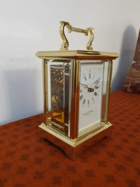 A Superb Large Anglaise Carriage Clock By Mappin & Webb London - Immaculate 2