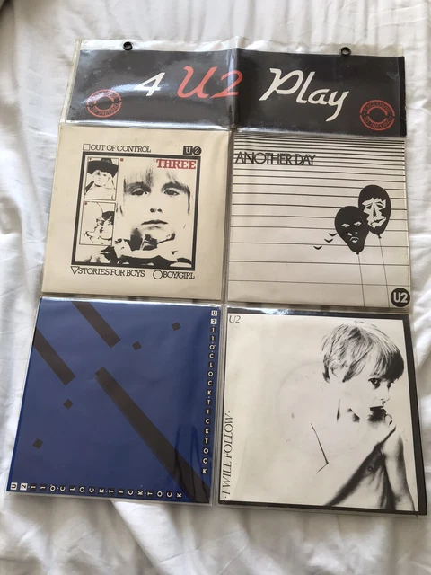 U2 4 U2 Play Cbs Ireland Irish Only 4 Pack Orange & Yellow 7" Vinyl Singles Rare
