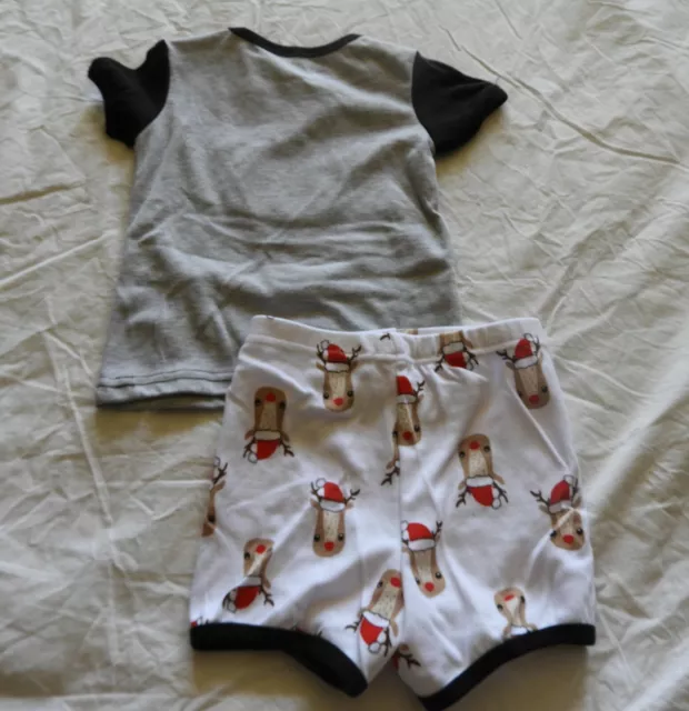 Boys size 12 - 18 month 1   BEST CHRISTMAS  EVER  summer pyjamas NEW 4595 3