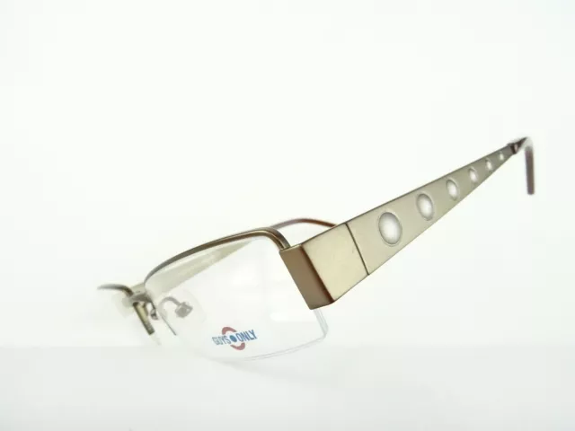 Kupferbraune Herrenbrille schmale Brillenfassung nur Oberrand Lesebrillen Gr. S 3