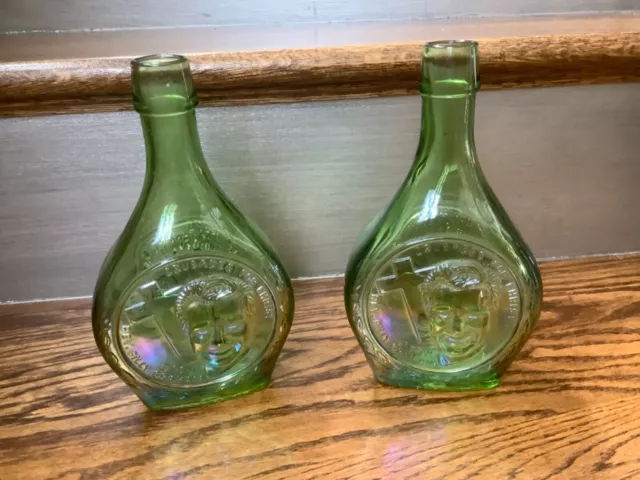 Vintage Wheaton Glass Bottle/Decanter Rev. Billy Graham Crusades for Christ 1970
